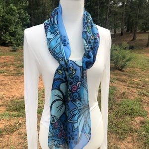 NEW Bella Rose Sheer Vibrant Scarf